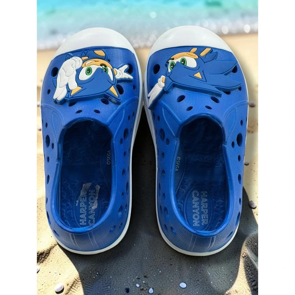 Harper Canyon Sonic the Hedgehog Blue Kids Slip On Perforated Water Shoes 5